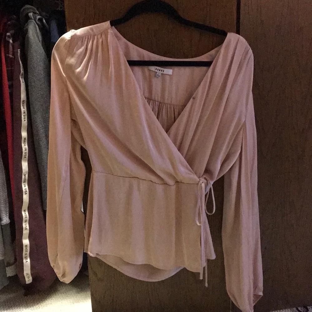 Blush Pink RO & DE Blouse NWOT